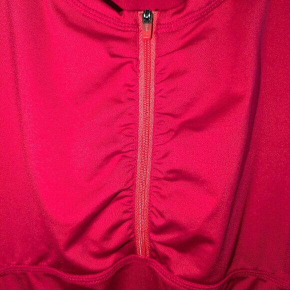 Athleta | Swim or Outdoors Top "Intrepid" Sunshield Cap Sleeve Red | Size Large - Picture 5 of 12